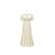 Veromoda Kleid 2024 Frühjahr neue Fünf-Cent-Ärmeln Schlanker Temperament Print Holiday Style S85 White 160/80a/S