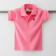Jungen T-Shirt Kurzärärmelte Kinder-Sommer-Revers-Polo-Hemd Kinderkleidung 2024 neuer Stil mit mittlerem Stil mit mittlerem Kinderbaby halbärmelig.