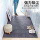 Xuxian door mat door mat entry door carpet foot mat kitchen non-slip and oil-proof household long strip absorbent mat stain-resistant gray peach heart 80*120 cm