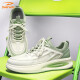 DeerWAY men's shoes men's 2025 summer board shoes men's mesh white shoes fashion casual sports shoes rice light green 42