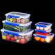 Chenbu Hotel kitchen rectangular large capacity commercial sealed plastic fresh-keeping box for refrigerator special thickened canteen storage box sealed 9904 [33.5*22.5*11cm]