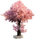 Flower e flow simulated cherry blossom fake peach tree large plant simulated cherry blossom tree simulated peach blossom tree wishing tree peach blossom living room decoration round 2.5 meters high 2 meters wide