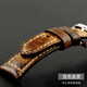 SNQP cowhide watch strap retro genuine leather for men and women 1853 Tissot Longines Casio Omega Le Locce Huawei brown silver buckle (free tool ears) (interface width) 22MM