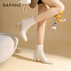 Daphne (Daphne) Offizielle weiße Kurzstiefel für Frauen 2025 Neue Herbst und Winter Französische High Heel Thin Stiefel Temperament Vielseitige Martin -Stiefel für Frauen Beige [7 cm High Heels] 37