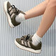 Adidas (adidas) Chaussures de trèfle Chaussures pour hommes chaussures de femme Summer Nouvelles baskets basses légères chaussures décontractées respirantes IE9863 IE9864 OLIVE GREEN / GREY 36