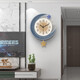 Qiaoran home clock wall clock living room 2024 new simple modern atmosphere home restaurant fashion creative clock T319/small size 40X50 cm