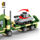 United Creative Building Block Assembly Toy Boy Space Rocket Military Tank Toy Boy Birthday Gift June 1 Children's Day Tank Car