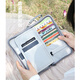 Daihuo Travel Passport Clip RFID Anti-theft Passport Pasaporte portátil Pasaporte Pasaporte que viene al extranjero Almacenamiento de gran capacidad Bolsa de tarjetas multifunción Tecnología de la tarjeta gris [en capas]