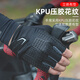 ROCKBROS Cycling Gloves Bicycle Half Finger Summer Outdoor Gloves Men's and Women's Short Finger Cycling Gloves Cycling Equipment S030 Black SBR Palm Pad L