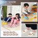 Babudou children's slippers for boys and girls soft-soled home bathroom summer slippers yellow 160 yards