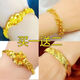 The same sand gold bracelet in gold shop does not fade for a long time. Yellow alloy gold-plated women's wedding jewelry gives gifts to wife. Star bracelet