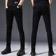 Cotton jeans men's spring and autumn men's high-end black slim-fitting pants trendy brand men's pants stretch casual long pants men 902 black regular size 31 (130Jin[Jin equals 0.5 kg]-135Jin[Jin equals 0.5 kg])