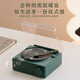 Seguo Retro Record Player Bluetooth Speaker Atomic Vinyl Alarm Clock Wireless Bluetooth Small Speaker Small Subwoofer New Year's Birthday Gift for Male and Female Besties High Quality and Large Volume Retro Green Bluetooth Speaker + Alarm Clock Settings Beijing Warehouse Delivery