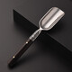 Tea spoon from simple solid wood tea spoon tea spoon single tea art accessories stainless steel kung fu tea set tea can tea spoon ebony stainless steel tea spoon