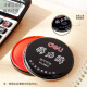 得力(deli)φ89mm金属圆盖财务快干印台印泥 办公用品 红色9859