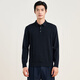 Hengyuanxiang Peasted Pure Cardigan Men's Autumn and Winter Color sólido Camiseta de manga larga suéter casual suéter para hombres azul marino 2xl /185 /100a