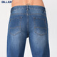 Milliarden Sommerjeans Herren-Gerade dünne schnelle trockene, coole Freizeithosen mittelkundig und atmungsaktiv und leicht zu versorgen j19674 674 mittelblau (79 innere Länge) 32 (2,52 Fuß)