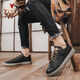 California Bull (Calif Bull) Herrenschuhe Casual Schuhe Summer Casual Leder Schuhe Britische Arbeitsstiefel dicker alleinerhöhenhanzer Schuhe Herren schwarz braun 41