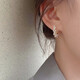 Idel Imitation Pearl Earrings High-end Earrings 2025 New Trendy Korean Temperament Internet Celebrity Circle Earrings Women's Earrings Imitation Pearl Earrings E2061