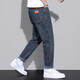 
Xiao Xueling jeans men's summer 2025 new thin pants men's trendy brand straight loose nine-point pants versatile men's clothing 6621 black + 6621 blue 33