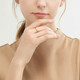 
Zhou Shengsheng Gold Ring Amore Full Gold Opening Ring Women's Style Proposal 78036R Priced at 3.55g