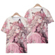 2025 Frühling Neues 2D-Animations periphere niedliche gedruckte kurzärmelige T-Shirt für Frauen Sommer New Lose Top T6187 L 100-110