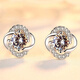 Nilan four-leaf clover platinum earrings PT950 female cute simple lucky earrings Memorial Day Valentine's Day platinum love earrings gift box + certificate
