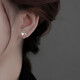 Qi Xiaomi 999 Ginkgo Leaf Earrings Spiral Twist to Support Ear Holes for Sleeping without Picking 2025 New High-Quality Light Luxury Earrings Ginkgo Leaf Earrings Exquisite Gift Box