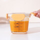 Verriegelungsschloss (Sperren/Verschlüsse) Babynahrungskasten Baby Hitzeresistente Glasfutter Schüssel Kinder können dämpfen und kochen gefrorene frisch weckerbox orange gelb 260ml*3
