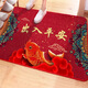 Entry and exit safe red entrance door foot mat door floor mat door entrance anti-slip dust removal mat household water-absorbing foot mat XZ-1390 100*140cm
