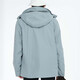 Versión coreana de Brelrmon de ropa a prueba de viento para mujeres y hombres, chaqueta de montañismo de esquí de tres en uno al aire libre HS12805 azul gris gris M