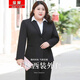 Haoyao professional suit suit women's jacket women's formal wear women's spring and autumn plus plus fat mm suit interview temperament workwear black suit 5XL size (weight 150-160)