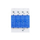 Shanghai People's SPD Level 1 surge T1 test 10/350us lightning protector 15KA industrial surge module blue 12.5KA x 2P (one fire, one zero + ground)