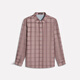 Jinba Men's Fall New Men's Men's Business à manches longues à manches longues avec laine Plaid Business Travel Shirt BCBE3527 Fern S (165) 165