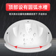 安保力科 监控防水盖摄像头遮雨/防雨罩塑料半球枪机遮阳罩室外防晒防尘盖