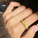 Beimiao pure gold 999 emerald gold ring. The surface is retro brushed. It is full of noble palace style. The gold weight is about 1.7 grams. Contact customer service before bidding.