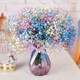 AIMAN Gypsophila Natural Dried Flower Bouquet Ins Internet Celebrity Birthday New House Decorative Ornaments Air-Dried Real Flower Arrangements Home Furnishings Purple Gypsophila + Citrine Without Vase