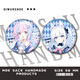 Blue Archives Miyu Kayoko Barji Yuka Gujing Badge Student Gift Brooch Pin Fan Kitani S673 Hayase Yuka 58mm Badge Barji [Glass Shard Film]