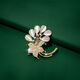 Qlady flower corsage brooch, high-end female brand, high-end pin accessories, National Day and Mid-Autumn Festival birthday gift for mother