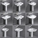 Pedestal washbasin small apartment bathroom triangular pedestal basin integrated ceramic mini floor-standing washbasin balcony 40X29 pedestal basin + hardware accessories + mirror - exchange order
