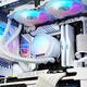 TCOMAS钛钽SJ-A080 360白色 一体式CPU水冷散热器 大冷头加厚冷排风扇ARGB光效 支持intel/AMD