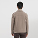 Vêtements pour hommes de Lilang Light Fashion [garniture intérieure] manteau en laine à la veste en laine tricotée pour hommes Q4DYR109 Rice Gray XL (175)