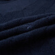 Qipai Men's Wool Sweater Spring and Summer Casual Versatile Round Neck Warm Sweater Pure Wool 1JY70070 Dark Blue S (160)
