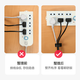 N ° 0 Mansion Fil Management Cable Carte de câblage Câblage Câblage Fil Rangement Backle Fixation Dispositif Bureau de gestion Mur de serrure Câble Câble Câble Câble (20 packs) Black Large Taille