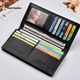 Тихие щенки мужской кошелек Cow -Hide Casual Wallet Long Walle