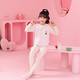 Sweet Girly Thermal Underwear Children's V-Neck Single-piece Vest Medium and Large Boys' Warm Light Pink S