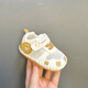 G.DUCKKIDS小黄鸭夏季婴幼儿鞋软底防滑凉鞋3-6-12月男女宝宝透气网鞋学步鞋 卡其小熊网款透气 13码 10.5cm约0-5个月