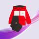 Adidas Ropa para niños Festival de primavera Red Baby Sports y traje casual de capas de manga larga JF3881 Rojo 86 cm