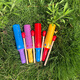 Children's percussion instrument Single ringer Colorful grooved single ringer Kindergarten instrument toy Wooden ringer toy Orff world (Orff world) Red single ringer