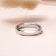 PROMESSA platinum ring Yuanchuang series plain ring couple ring 91567R 16 rings